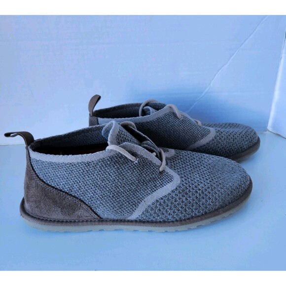UGG Hyperweave Wool "Dark charcoal"  Mens Chukka Boot Shoes  US Size 10 - Picture 1 of 9